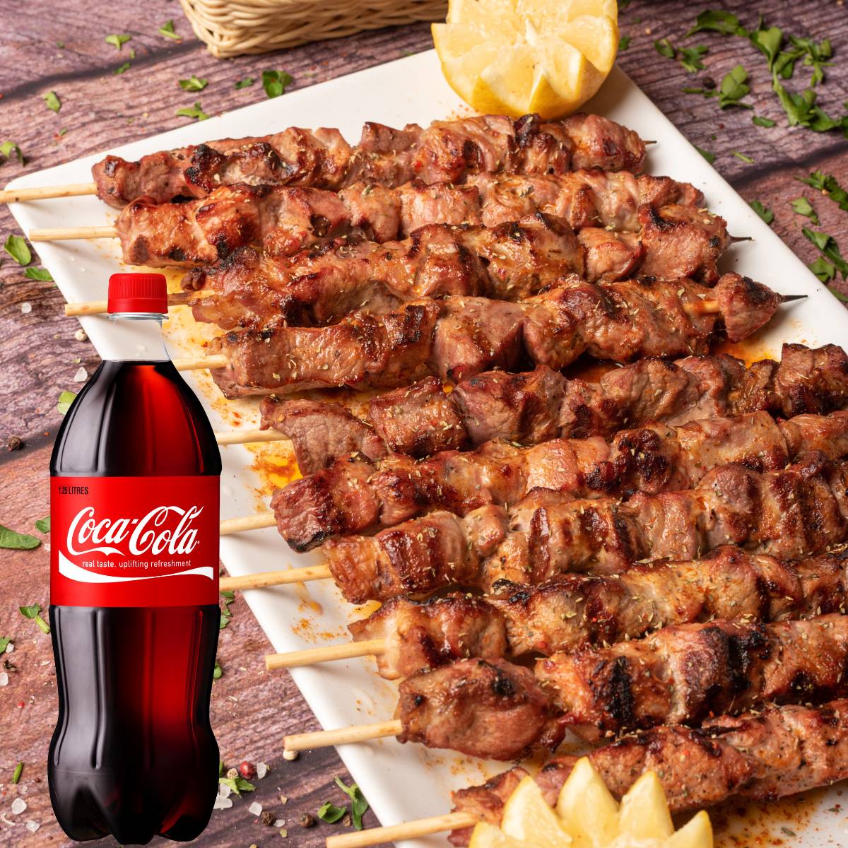 Σκεπαστή + 2 Big Πίτες + Coca Cola 500ml